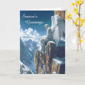 Carte Noël de l'Ange de montagne (Fleur jaune)