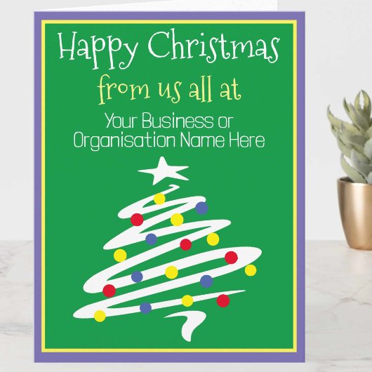 Carte Noël de l'entreprise