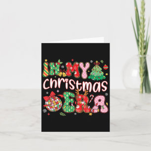Carte Noël de Noël dans ma période de Noël Fêtes de fami