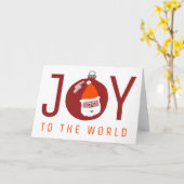 Carte Noël de Noël de Noël de Père Noël (Fleur jaune)