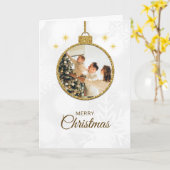 Carte Noël de Noël éclatant (Fleur jaune)