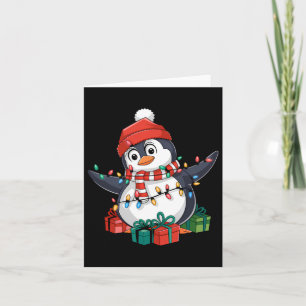 Carte Noël de Penguin Père Noël - Amoureux des pingouins