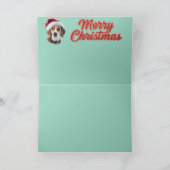 Carte Noël de vacances drôle Beagle (Intérieur)