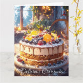 CARTE NOËL DÉLICIEUX (Fleur jaune)