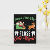 Carte Noël Dentist de Noël Dental Office Dental (Fleur jaune)