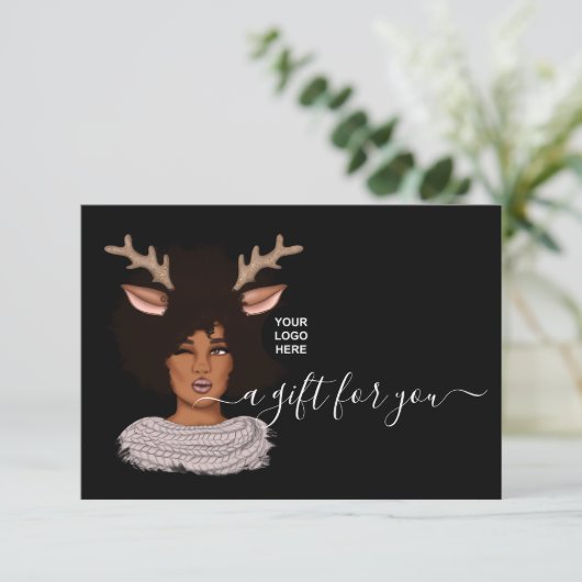 Carte Noël d'entreprise (Debout devant)