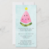 Carte Noël d'été Noël Fête du travail du personnel BBQ (Devant)