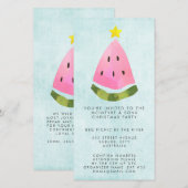 Carte Noël d'été Noël Fête du travail du personnel BBQ (Devant / Derrière)