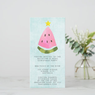 Carte Noël d'été Noël Fête du travail du personnel BBQ