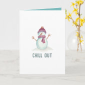 Carte Noël d'hiver de style vintage (Fleur jaune)