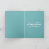 Carte Noël d'hiver de style vintage (Intérieur)
