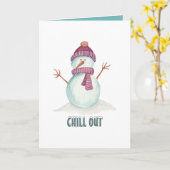 Carte Noël d'hiver de style vintage (Fleur jaune)