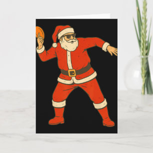 Carte Noël Disc Golf Vintage Drôle Santa Xmas