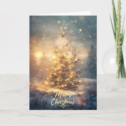 Carte Noël doré (Devant)
