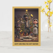 Carte Noël drôle (Fleur jaune)