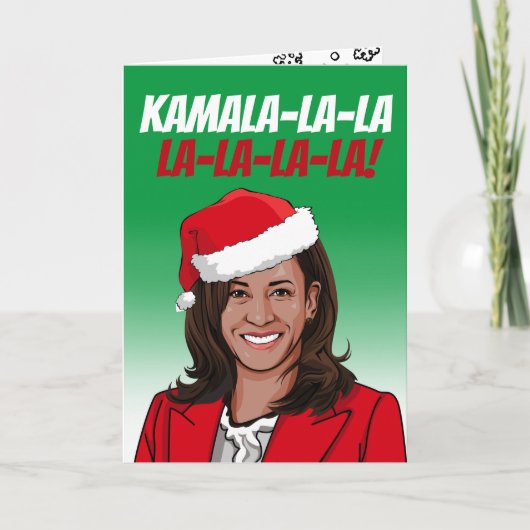 Carte Noël drôle Kamala (Devant)