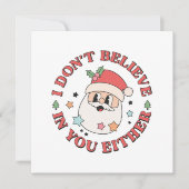 Carte Noël drôle Père Noël (Devant)