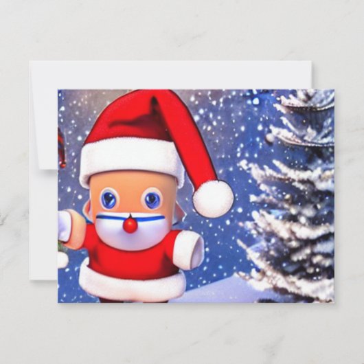 Carte Noël drôle Père Noël (Devant)