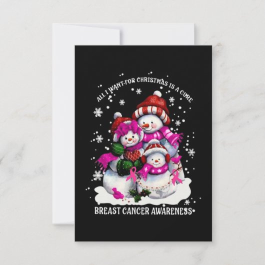 Carte Noël du cancer du sein (Devant)
