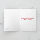 Carte Noël du fils des neiges (Intérieur)