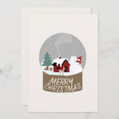 Carte Noël du Globe des neiges (Devant / Derrière)