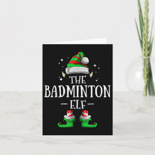 Carte Noël du groupe familial des elfes de Badminton