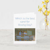 Carte Noël du jour de la boxe (Fleur jaune)