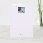 Carte Noël du matin neigeux (Dos)