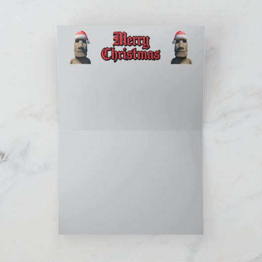 Carte Noël du Moai (Intérieur)