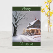 Carte Noël du pays (Fleur jaune)