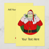 Carte Noël du Père Noël (Devant / Derrière)