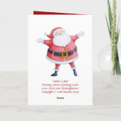 Carte Noël du Père Noël (Dos)