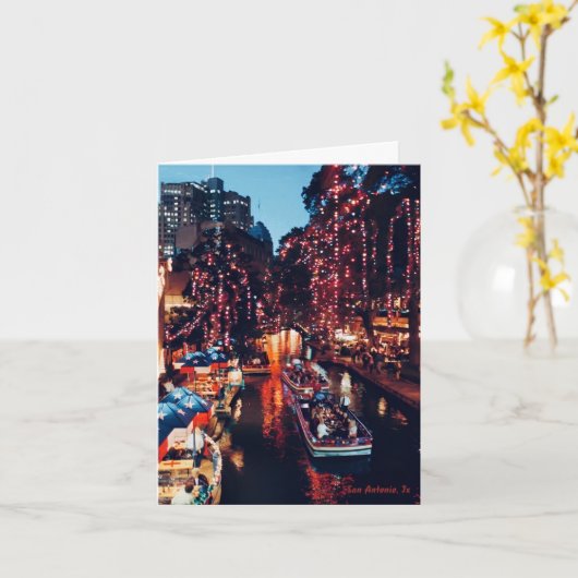 Carte Noël du Riverwalk (Fleur jaune)