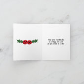 Carte Noël effrayant Thème de vacances gothique effrayan (Intérieur)