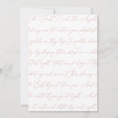 Carte Noel Elegant Blush Pink Photo (Dos)