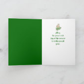 Carte Noël Élégant, Chouette d'Écorce, Oiseau (Intérieur)