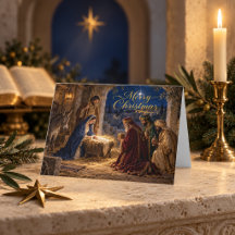 Noël élégant Nativité Trois Rois Mages
