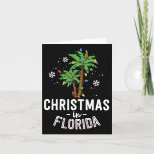 Carte Noël En Floride Pont Les Palmiers Famille Va