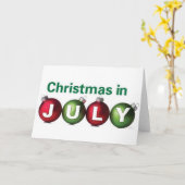 Carte Noël en juillet (Fleur jaune)