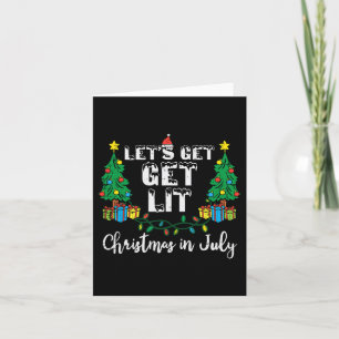Carte Noël En Juillet Faisons Lit Drôle Noël Femmes Me