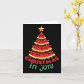 Carte Noël En Juillet Pastèque Noël Arbre Hommes D'Été (Fleur jaune)