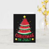 Carte Noël En Juillet Pastèque Noël Arbre Hommes D'Été (Fleur jaune)