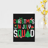 Carte Noël En Juillet Squad Drôle Summer Beach Vacatio (Fleur jaune)