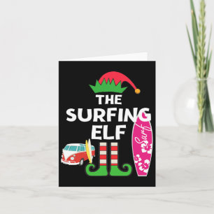 Carte Noël En Juillet Surf Elf Summer Beach Vacatio
