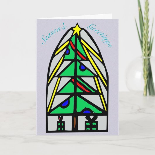 Carte Noël en verre tendu (Devant)