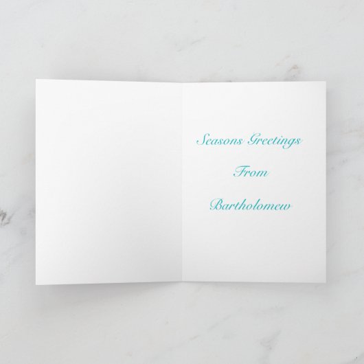 Carte Noël en verre tendu (Intérieur)