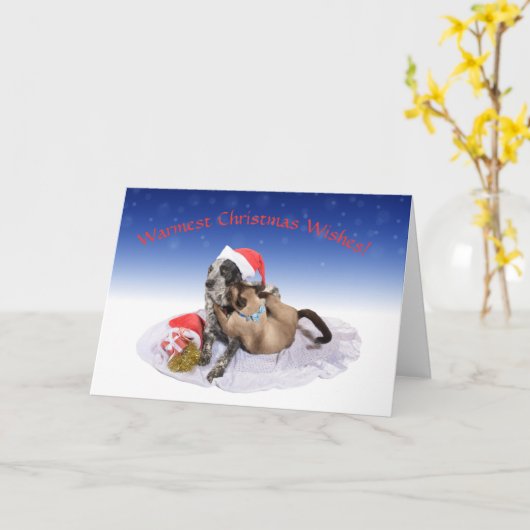 Carte Noël énorme (Fleur jaune)