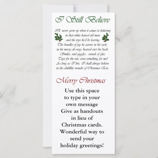 Carte Noël Eskimo Chien américain (Dos)