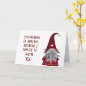 CARTE NOËL EST SPÉCIAL PARCE QUE C'EST AVEC "VOUS" (Fleur jaune)