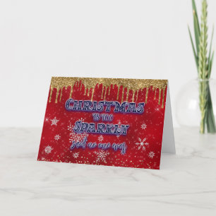 Carte Noël est trop scintillant a dit personne jamais